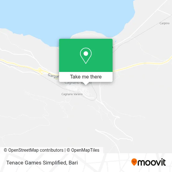 Tenace Games Simplified map