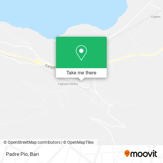 Padre Pio map
