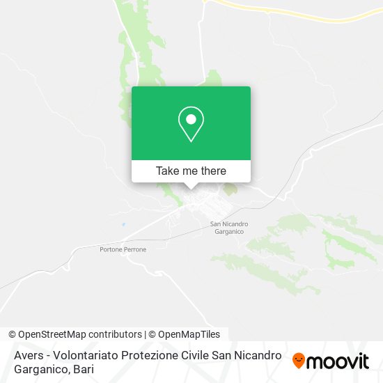 Avers - Volontariato Protezione Civile San Nicandro Garganico map