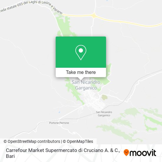 Carrefour Market Supermercato di Cruciano A. & C. map