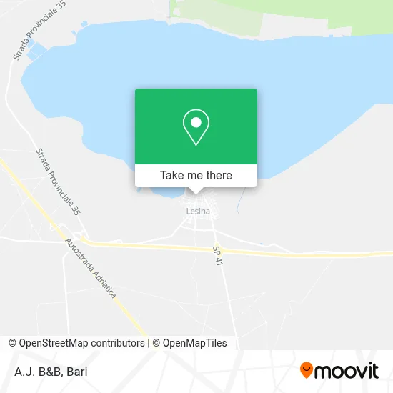 A.J. B&B map