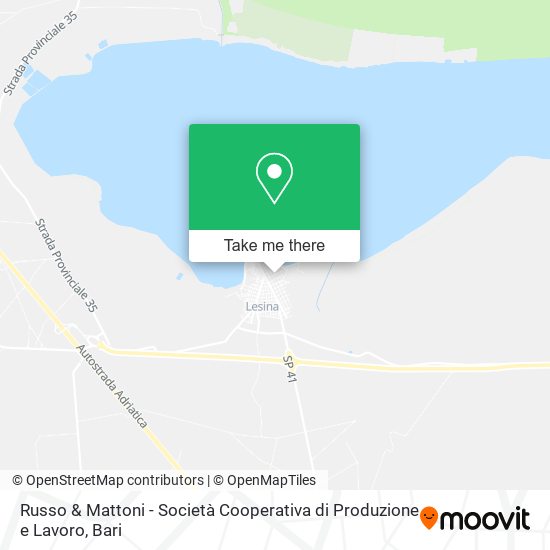 Russo & Mattoni - Società Cooperativa di Produzione e Lavoro map