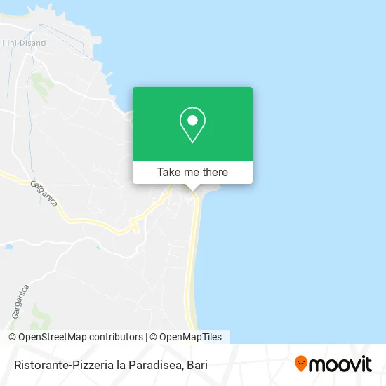 Restaurant-Pizzeria the Paradisea map