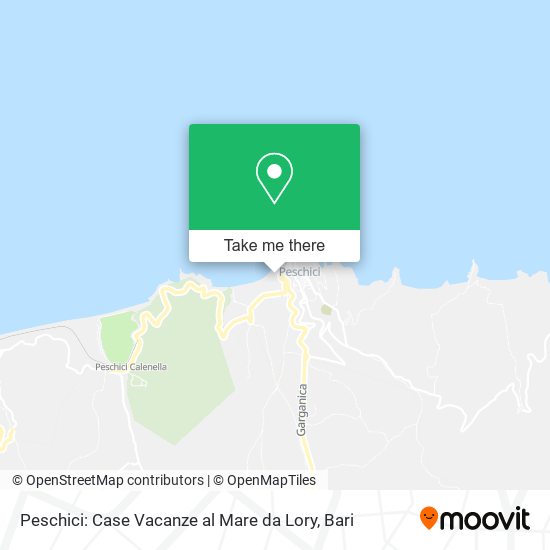 Peschici: Case Vacanze al Mare da Lory map