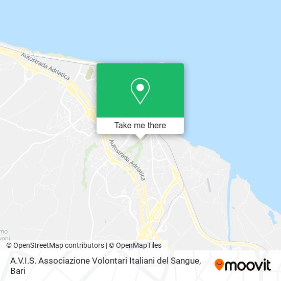 A.V.I.S. Associazione Volontari Italiani del Sangue map