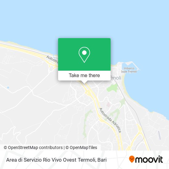 Area di Servizio Rio Vivo Ovest Termoli map