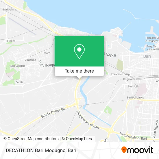DECATHLON Bari Modugno map