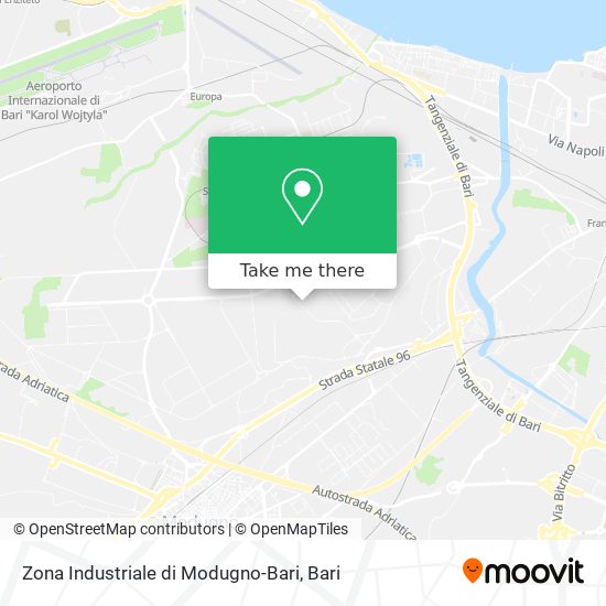 Zona Industriale di Modugno-Bari map
