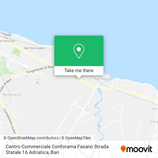 Centro Commerciale Conforama Fasano Strada Statale 16 Adriatica map