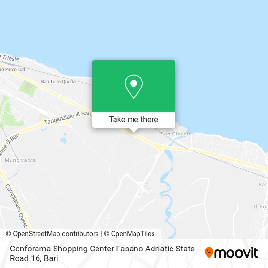 Conforama Shopping Center Fasano Adriatic State Road 16 map