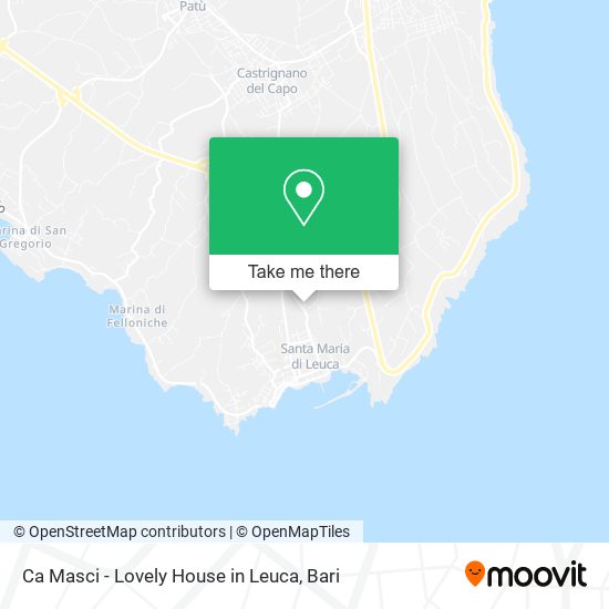 Ca Masci - Lovely House in Leuca map
