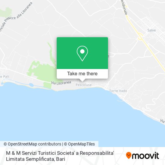 M & M Servizi Turistici Societa' a Responsabilita' Limitata Semplificata map