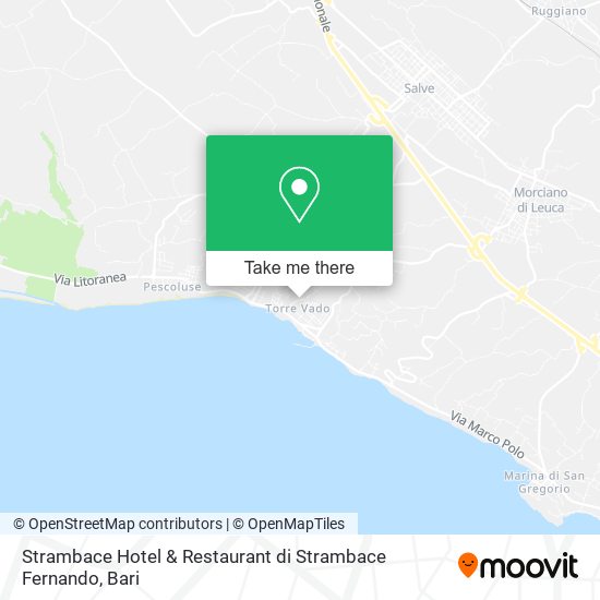 Strambace Hotel & Restaurant di Strambace Fernando map