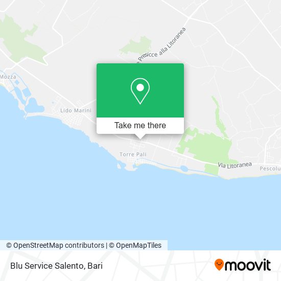 Blu Service Salento map