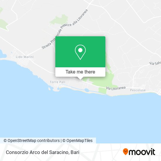 Consorzio Arco del Saracino map