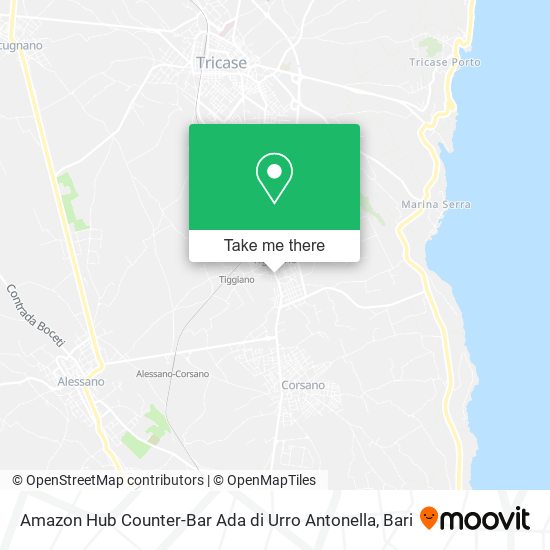 Amazon Hub Counter-Bar Ada di Urro Antonella map