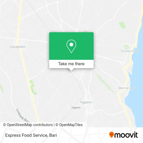 Express Food Service map