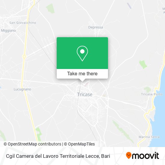 Cgil Camera del Lavoro Territoriale Lecce map