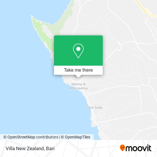 Villa New Zealand map