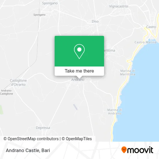 Andrano Castle map