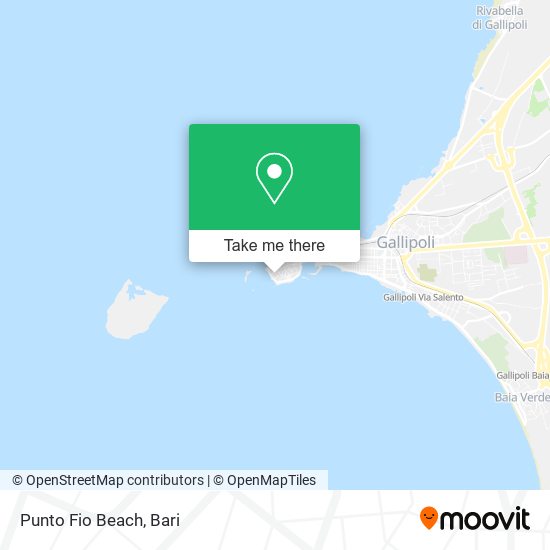 Punto Fio Beach map