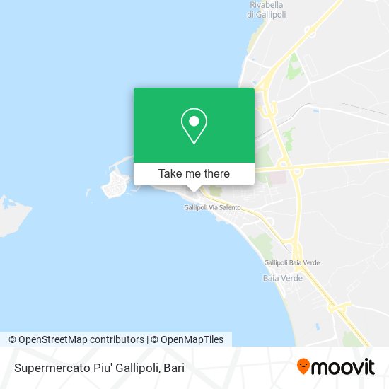 Supermercato Piu' Gallipoli map