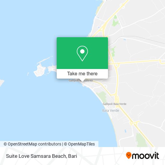 Suite Love Samsara Beach map