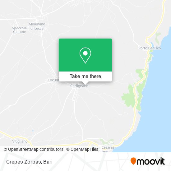 Crepes Zorbas map