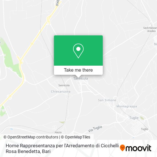 Home Rappresentanza per l'Arredamento di Cicchelli Rosa Benedetta map