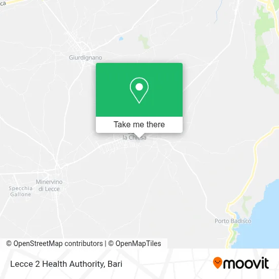 Lecce 2 Health Authority map