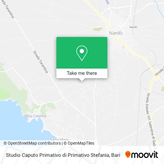 Studio Caputo Primativo di Primativo Stefania map