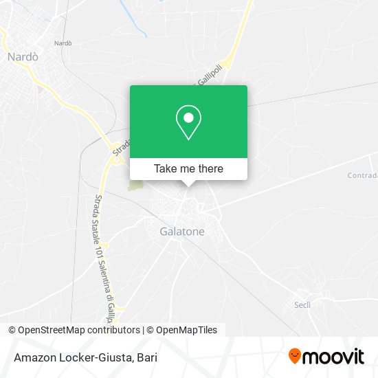 Amazon Locker-Giusta map
