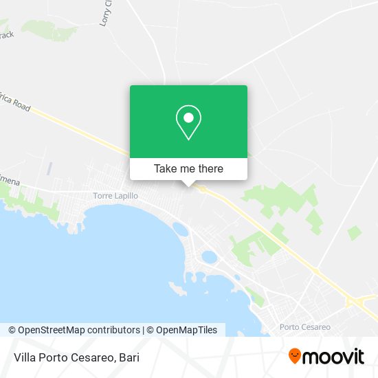 Villa Porto Cesareo map