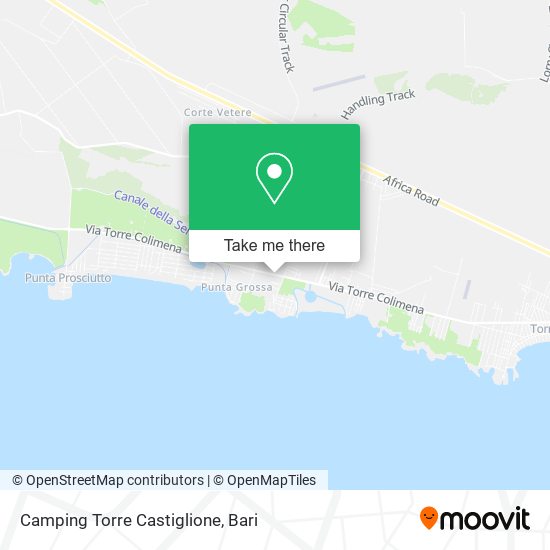 Camping Torre Castiglione map