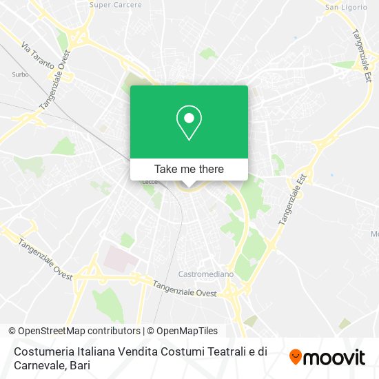 Costumeria Italiana Vendita Costumi Teatrali e di Carnevale map