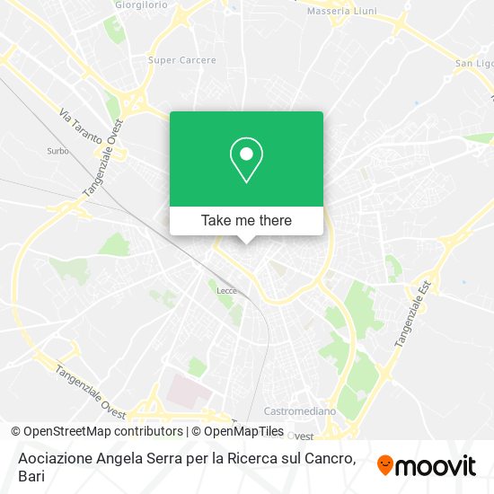 Aociazione Angela Serra per la Ricerca sul Cancro map