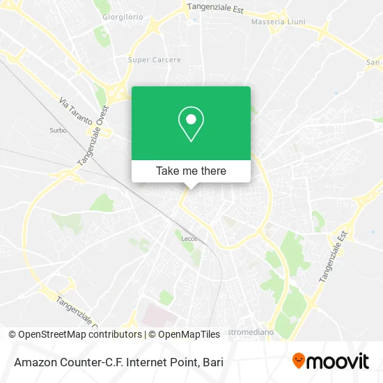 Amazon Counter-C.F. Internet Point map