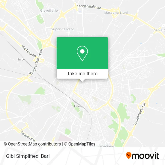 Gibi Simplified map