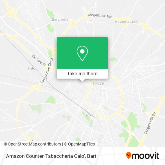 Amazon Counter-Tabaccheria Calo' map