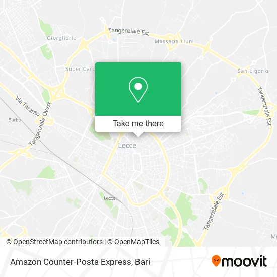Amazon Counter-Posta Express map