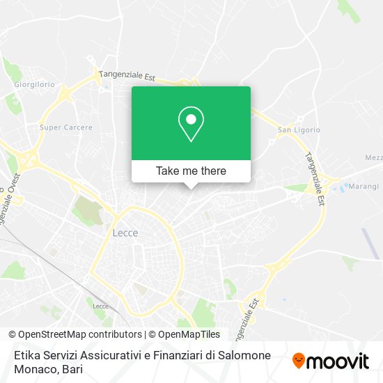 Etika Servizi Assicurativi e Finanziari di Salomone Monaco map