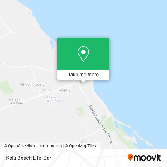 Kalù Beach Life map
