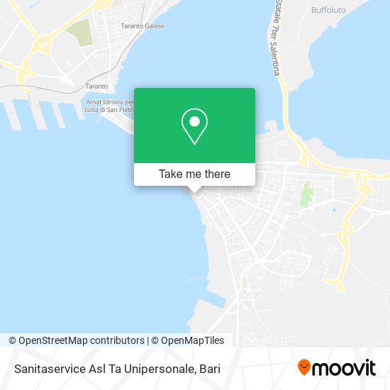 Sanitaservice Asl Ta Unipersonale map
