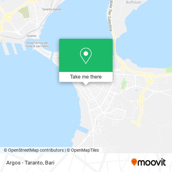 Argos - Taranto map