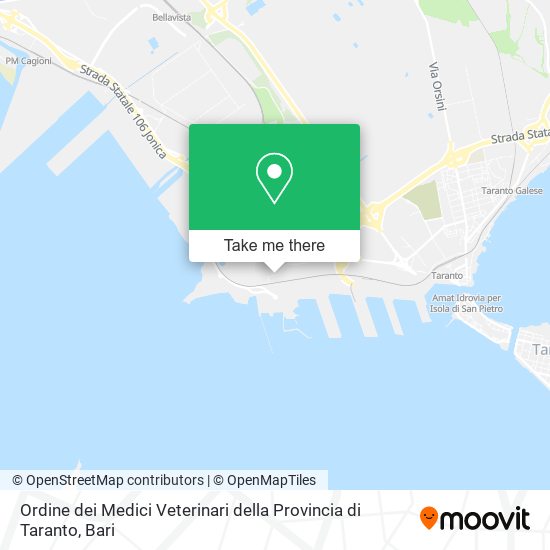 Ordine dei Medici Veterinari della Provincia di Taranto map