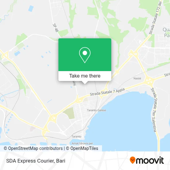 SDA Express Courier map