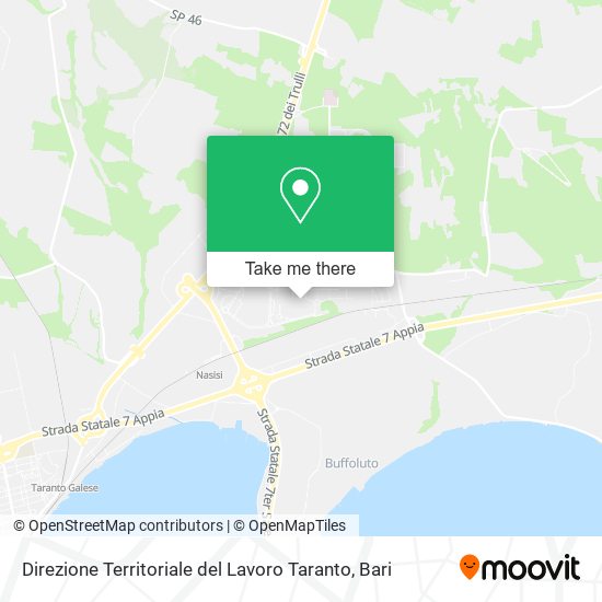 Direzione Territoriale del Lavoro Taranto map