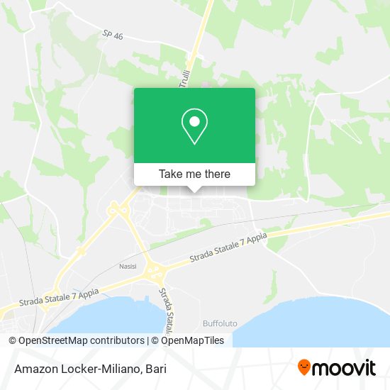 Amazon Locker-Miliano map