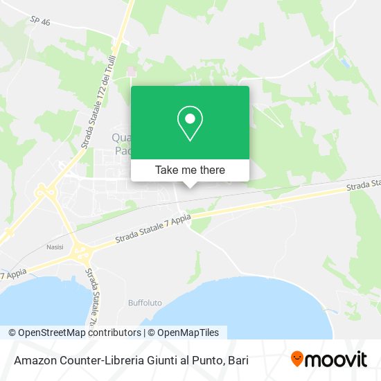 Amazon Counter-Libreria Giunti al Punto map