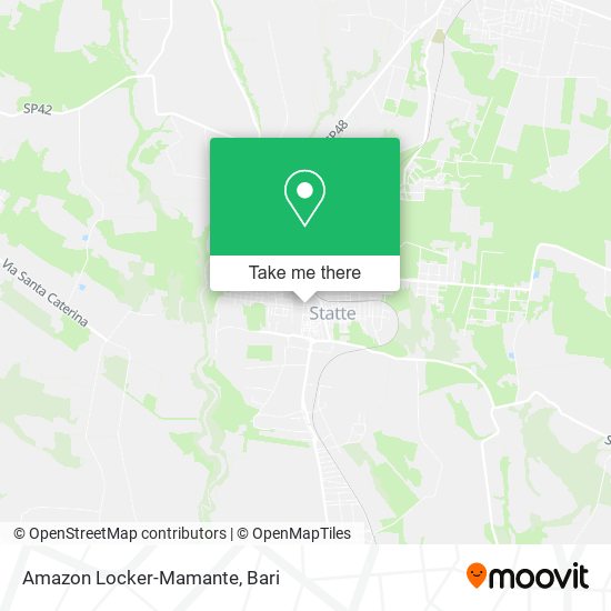 Amazon Locker-Mamante map